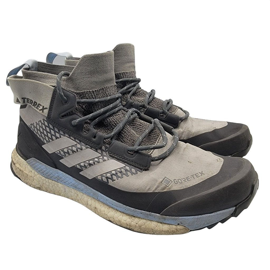 Adidas Terrex Free Hiker Gtx Womens 9.5 Hiking Shoes Boost Grey Blue G28465